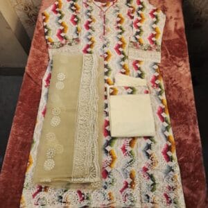 Digital Print Silk থ্রী-পিস Eid Collection BD