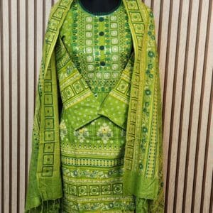 Premium Pakistani Cotton Embroidered Three Piece for Women in Bangladesh