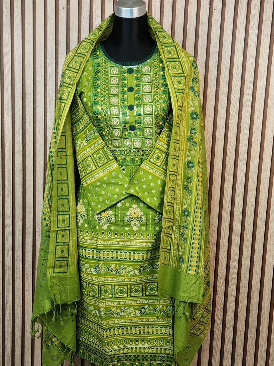 Premium Pakistani Cotton Embroidered Three Piece for Women in Bangladesh