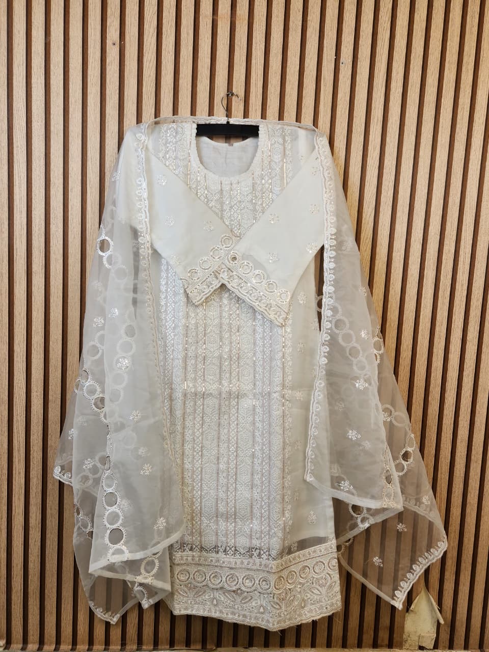 Premium Georgette 3 Piece Dress in Bangladesh – Embroidery & Sequence Work - Image 2