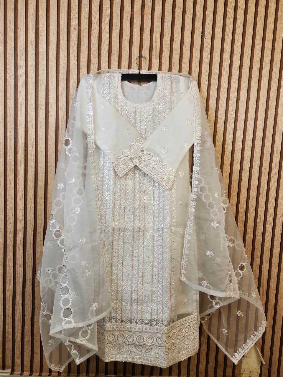 Premium Georgette 3 Piece Dress in Bangladesh – Embroidery & Sequence Work - Image 5