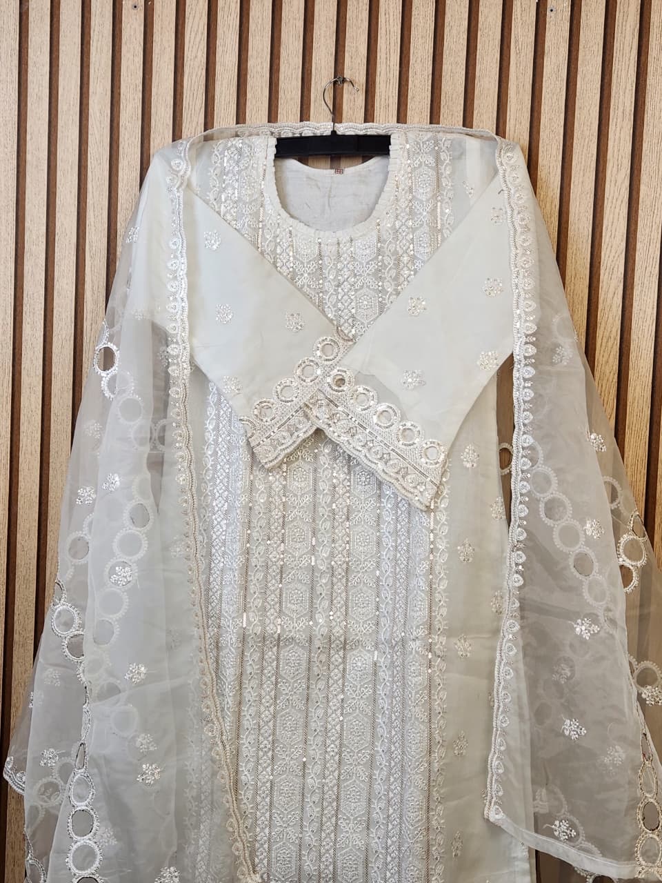 Premium Georgette 3 Piece Dress in Bangladesh – Embroidery & Sequence Work - Image 6