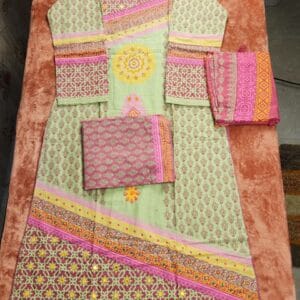 High Quality Cotton Screen Print থ্রী-পিস | Ladies Dress BD